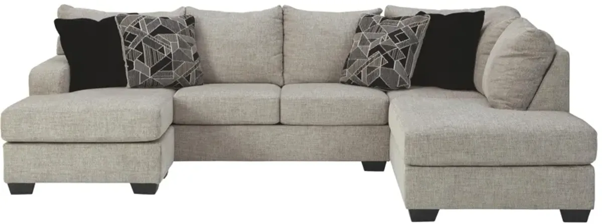 Ashley Megginson 2-Piece Sectional with Chaise Right-Arm Facing Storm