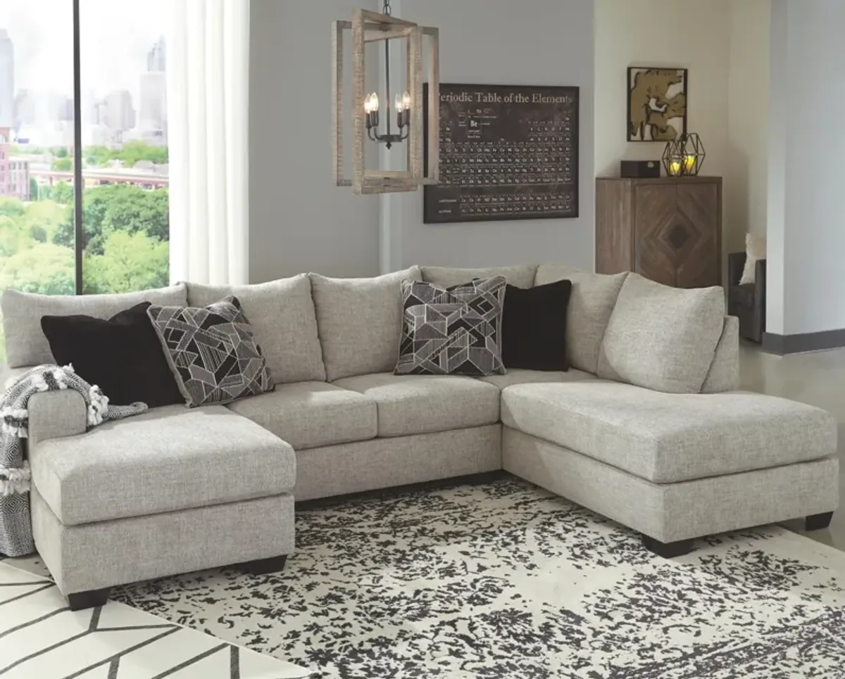 Ashley Megginson 2-Piece Sectional with Chaise Right-Arm Facing Storm