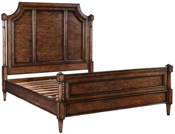 Noble Furniture Greyson King Bed in Rustic Pecan Finish