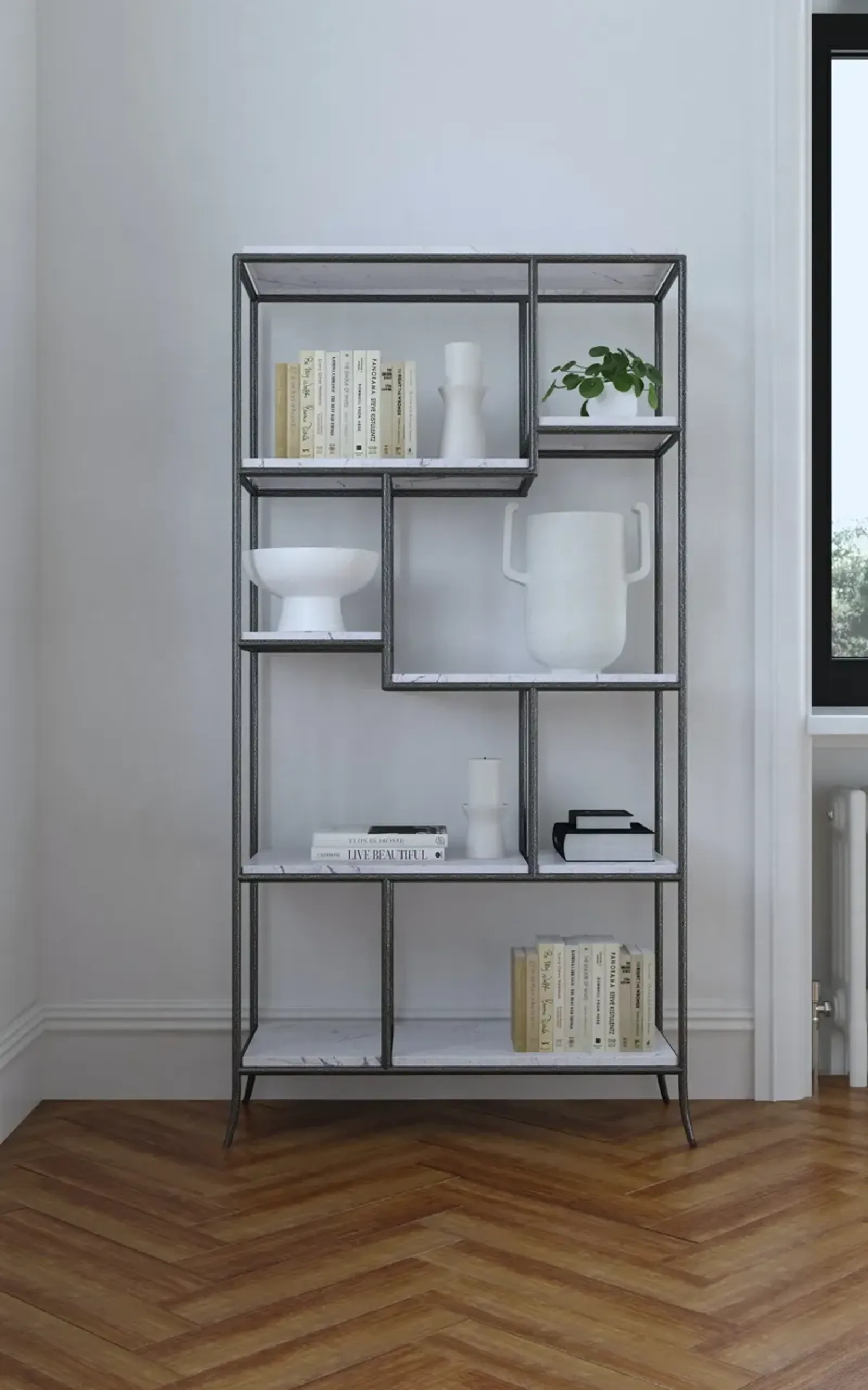 Hooker Furniture Commerce & Market Dark Grey Bookcase