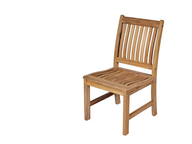 COMPASS OUTDOOR TEAK SIDE CHAIR