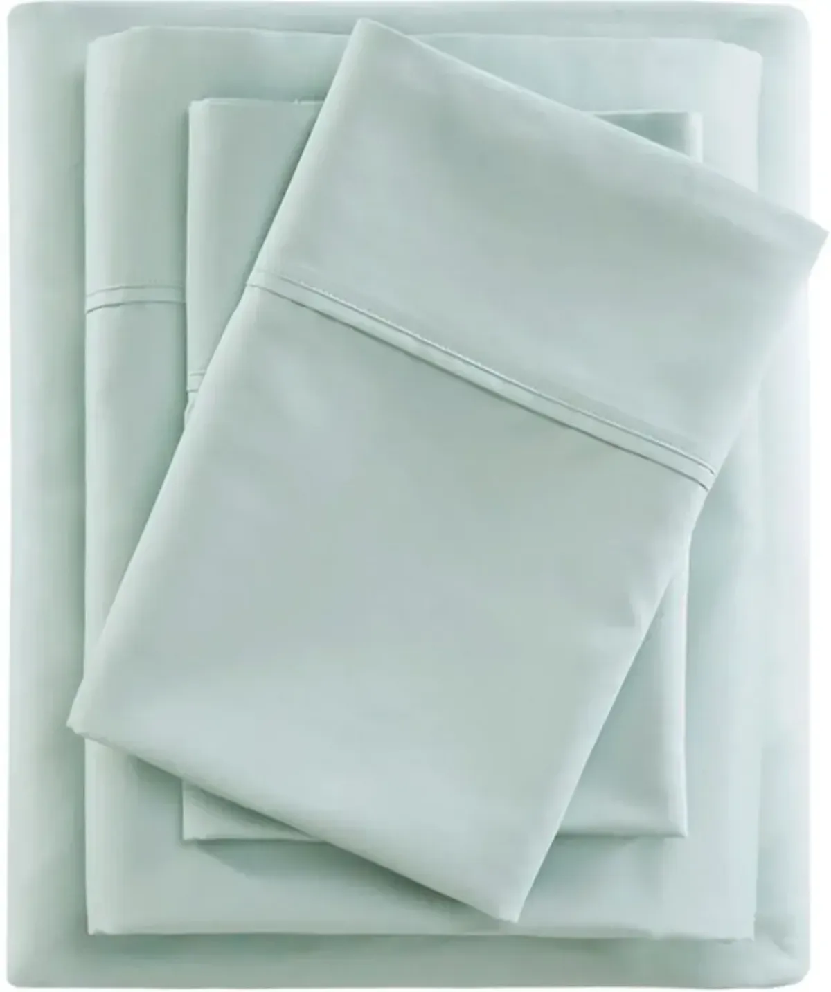 Olliix Beautyrest California King Seafoam 600 Thread Count Cooling Cotton Blend Sheet Set