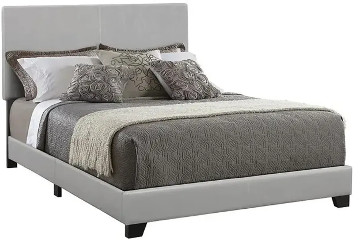 Dorian Upholstered California King Panel Bed Grey