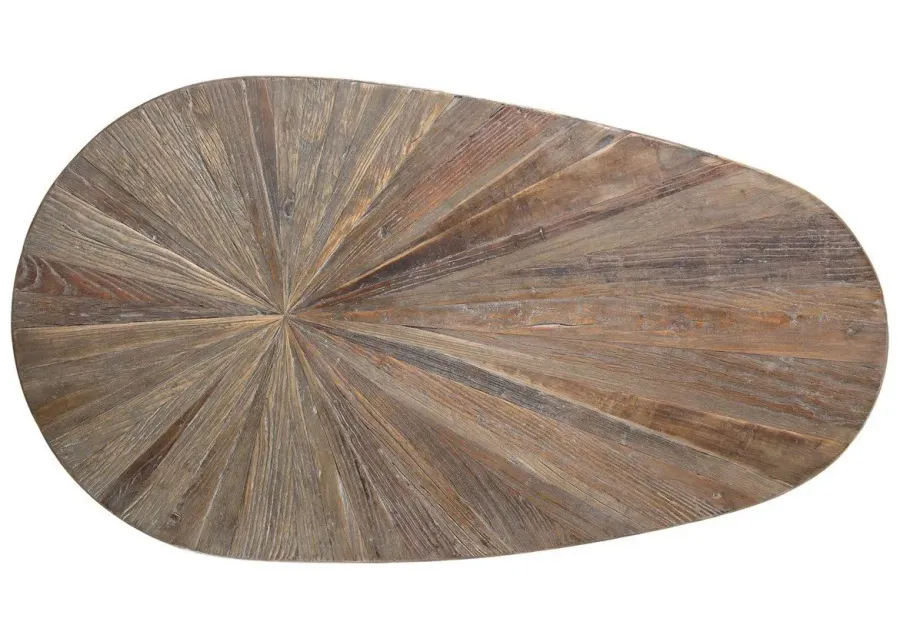 LEVENI WEATHERED GRAY COFFEE TABLE