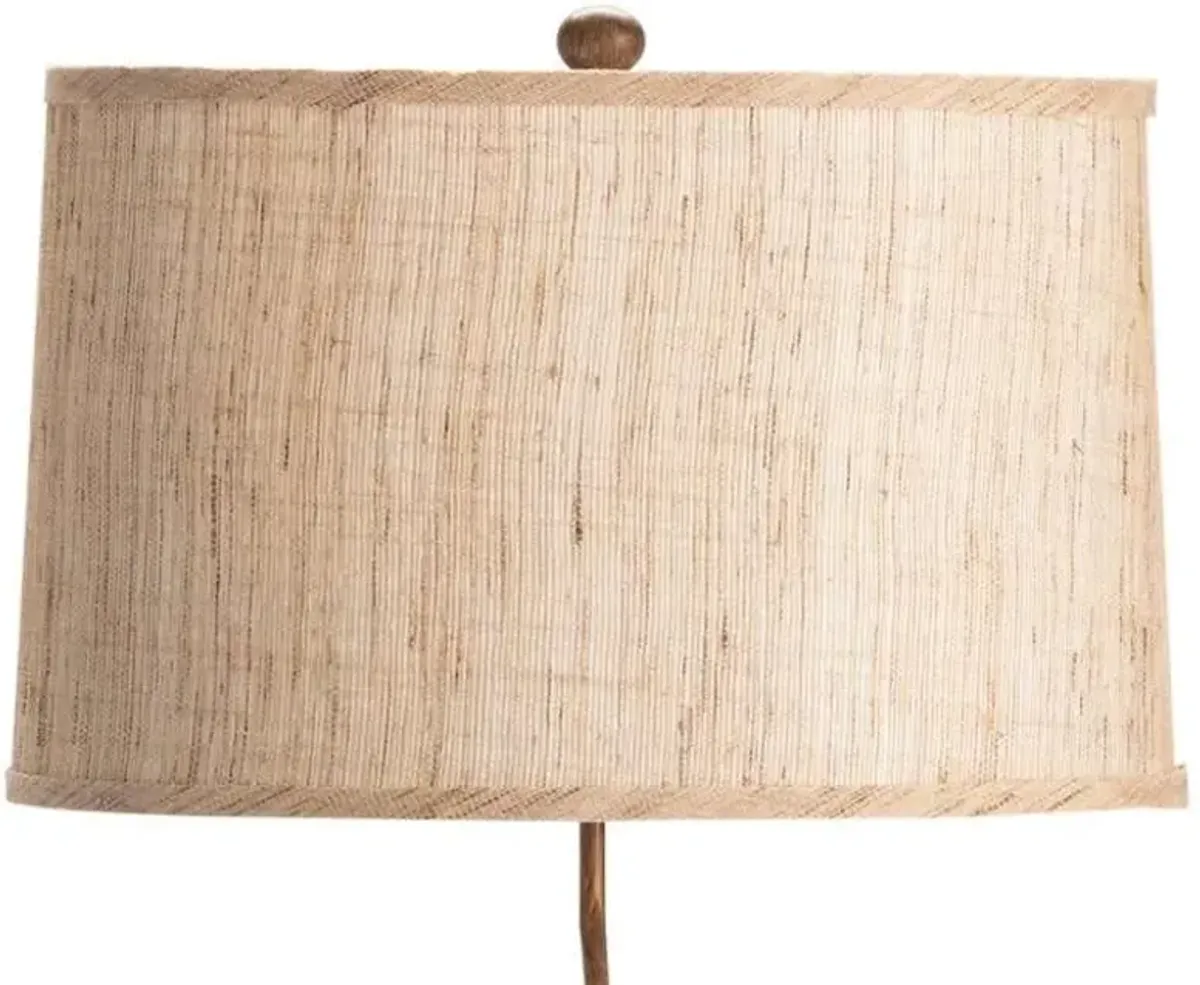 Crestview Shoreline Distressed White & Grey Accent Lamp