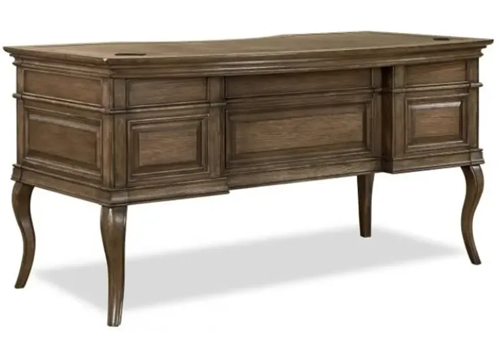 Aspenhome Arcadia Truffle 60 Inch Truffle Half Pedestal Desk