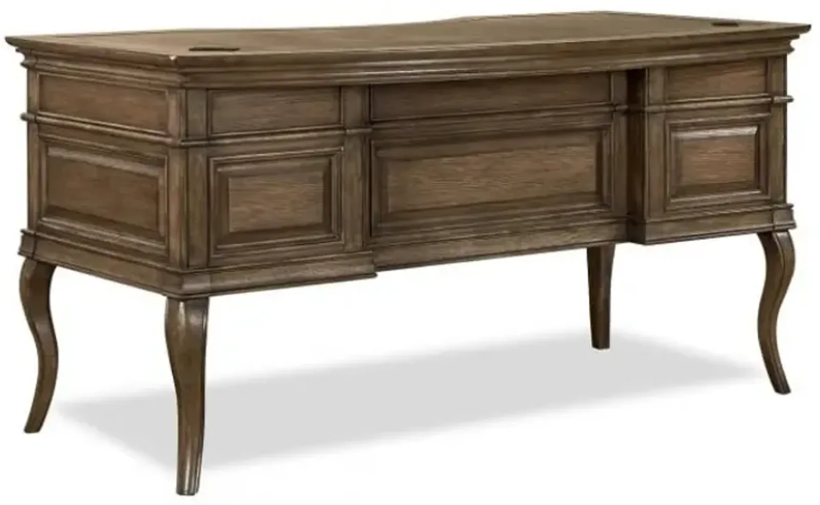 Aspenhome Arcadia Truffle 60 Inch Truffle Half Pedestal Desk