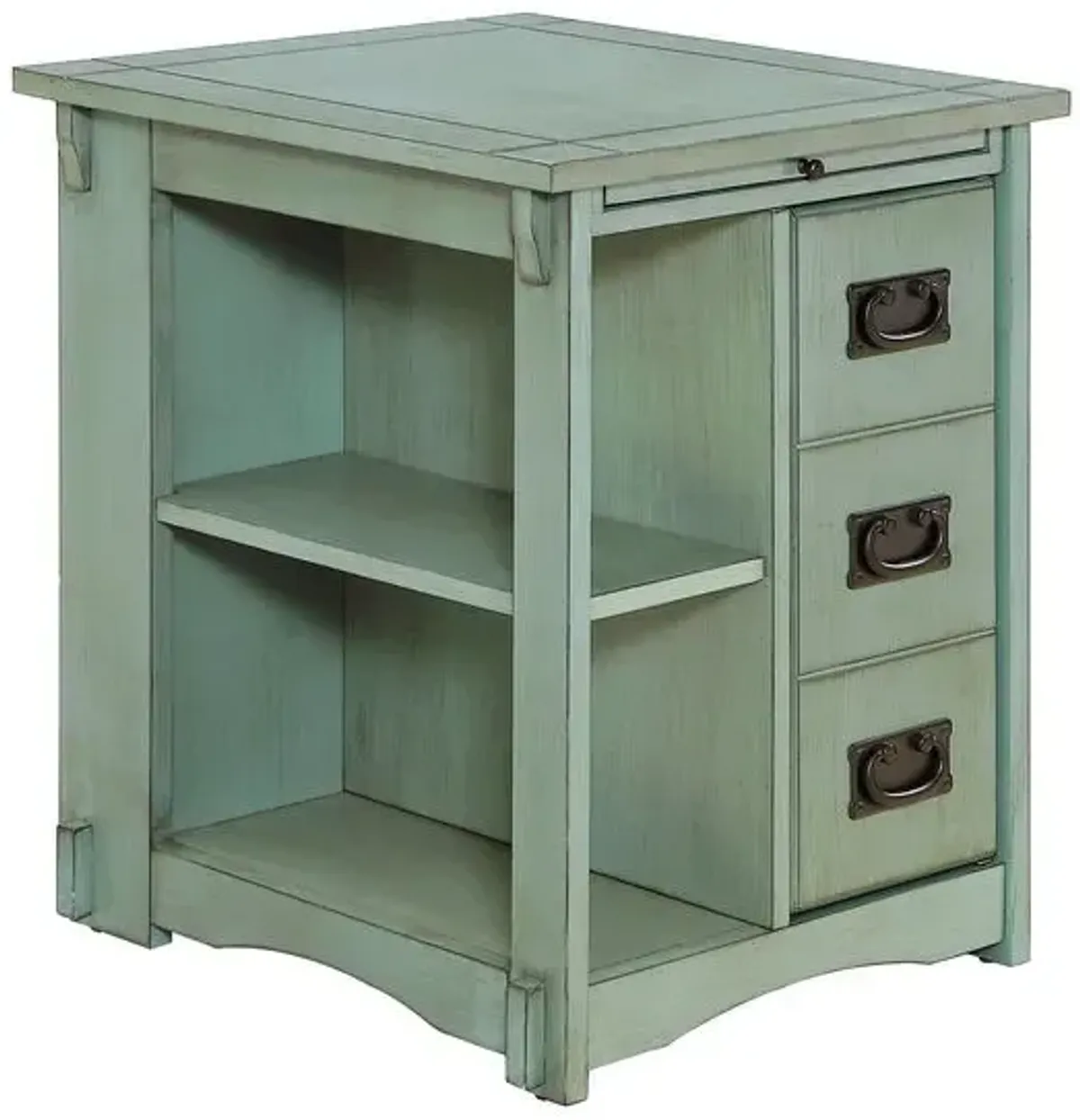 Powell Parnell Side Table Teal