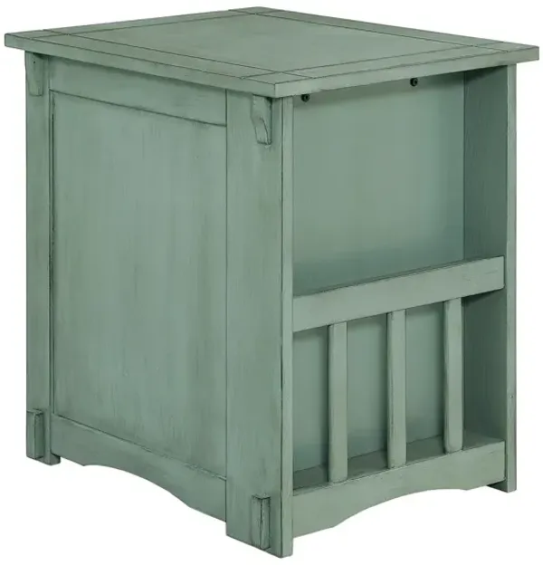 Powell Parnell Side Table Teal