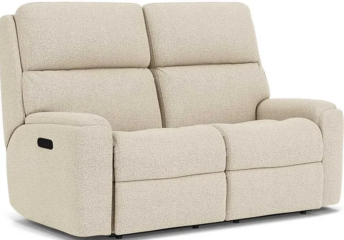 Flexsteel Rio Twine Reclining Loveseat