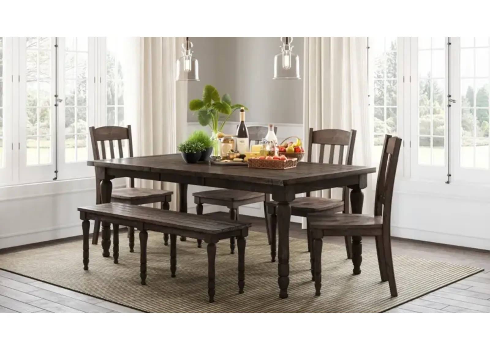 Jofran Madison County Ext Dining Table Barnwood