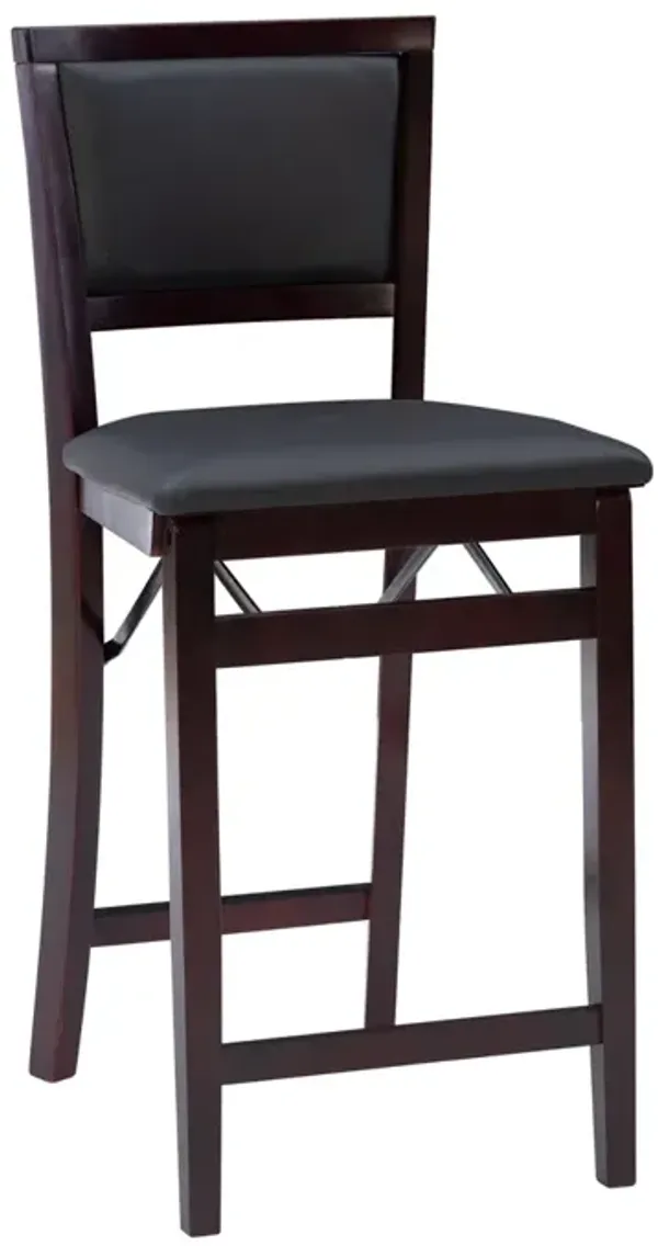 Linon 24 Inch Triena Pad Back Folding Counter Stool