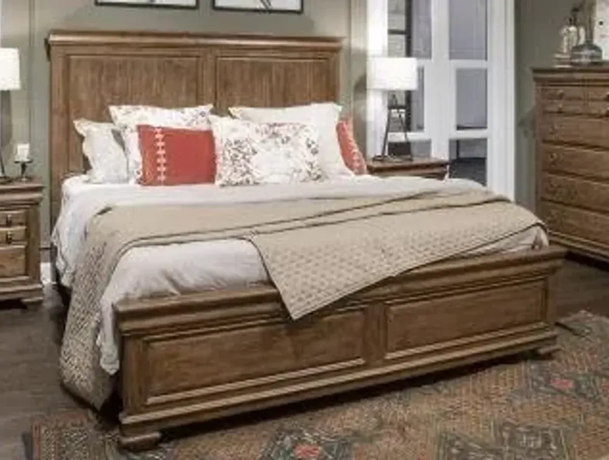 Magnussen Wood Panel Bed Lyon King Headboard