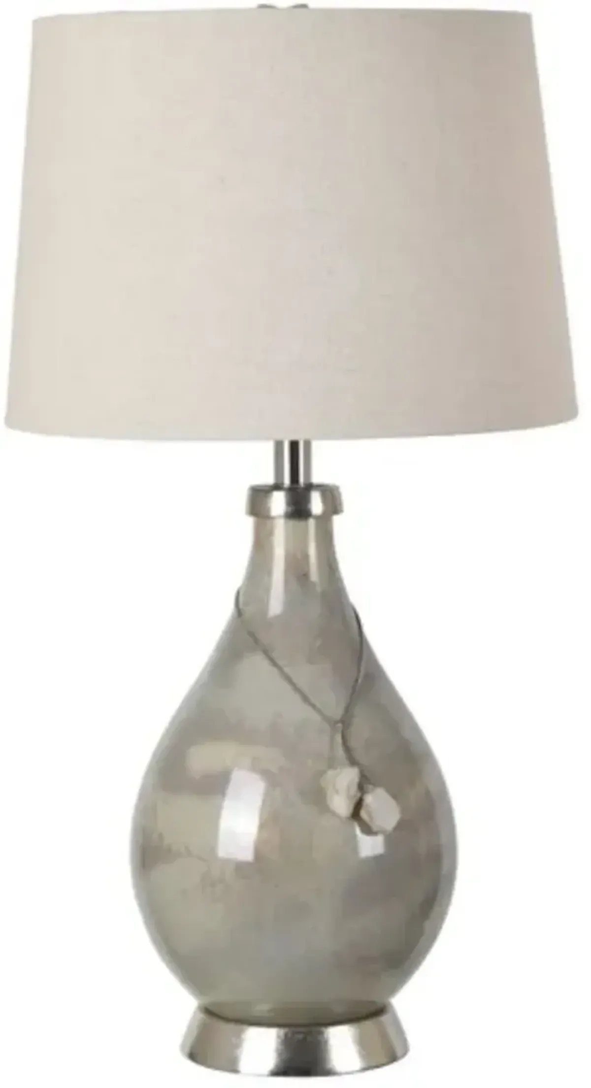 Crestview Claire Beige/Off-White Table Lamp