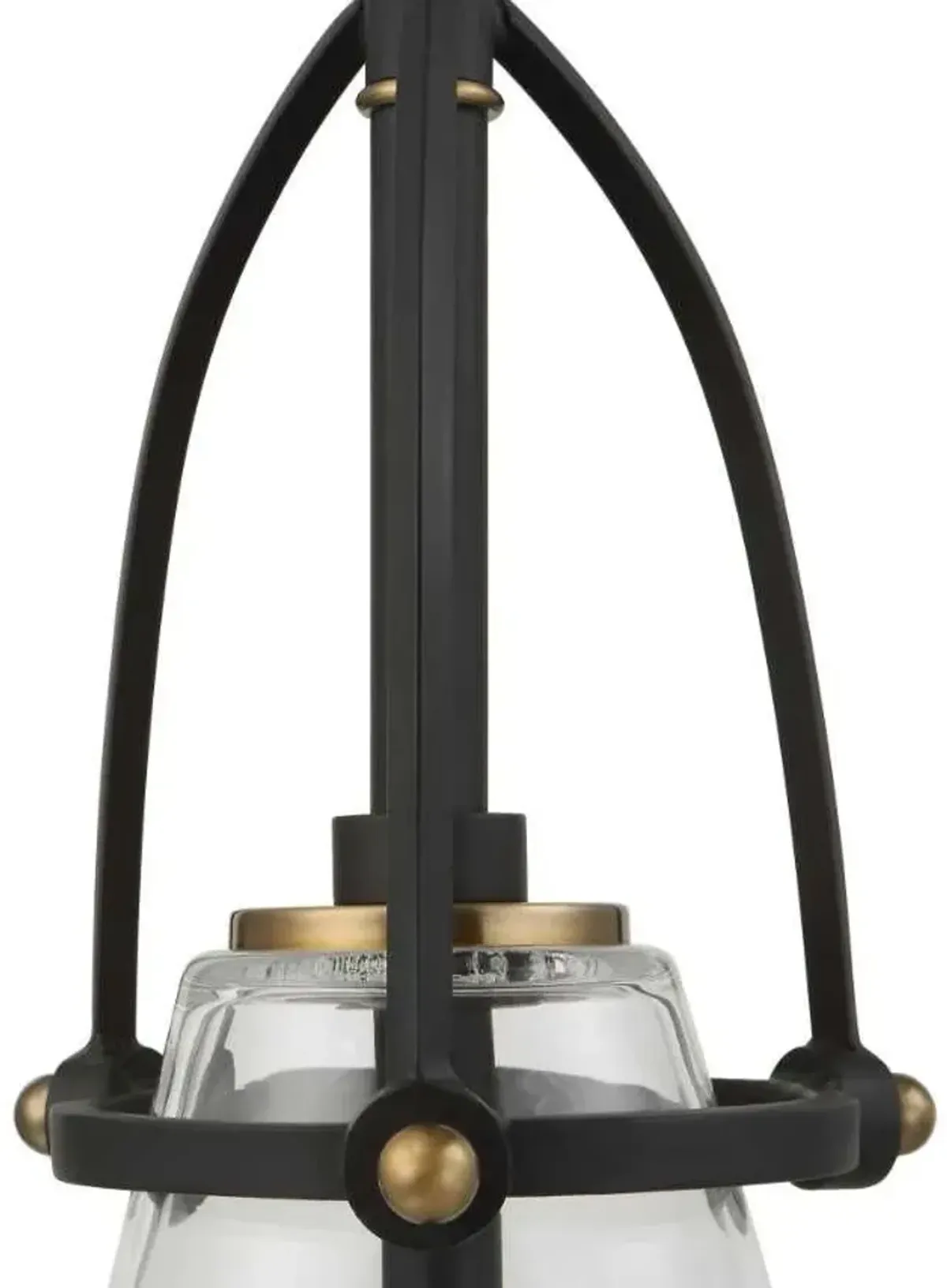 Uttermost Saugus 1-Light Antique Brass/Black Pendant