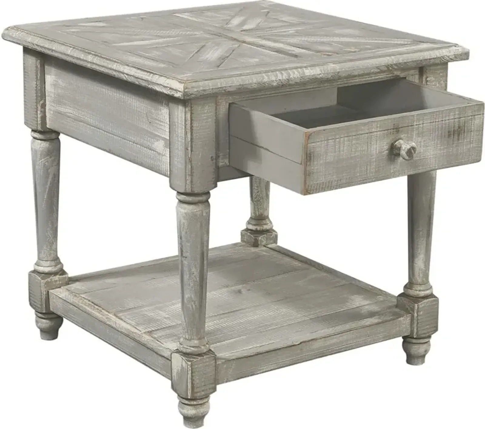 Aspenhome Hinsdale Greywood Square End Table