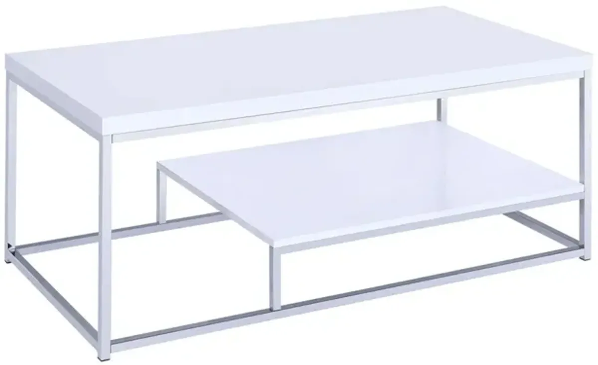 Steve Silver Lucia Cocktail Table White