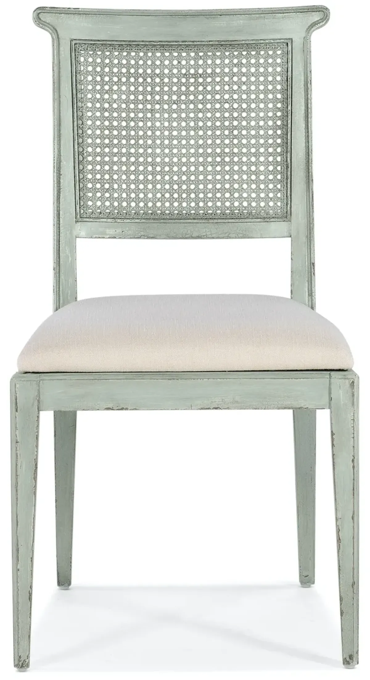 CHARLESTON OYSTER UPHOLSTERED SEAT SIDE CHAIR