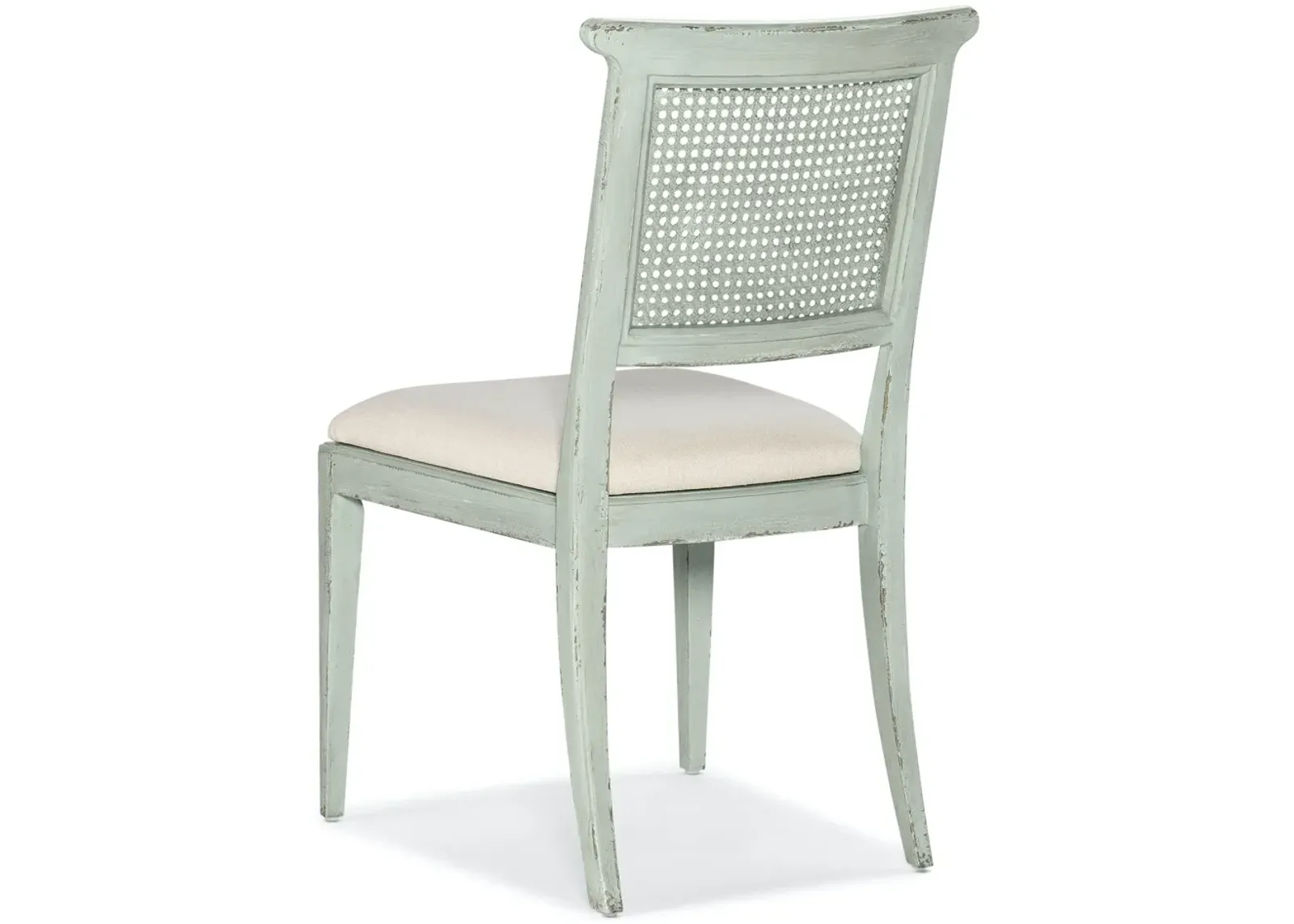 CHARLESTON OYSTER UPHOLSTERED SEAT SIDE CHAIR