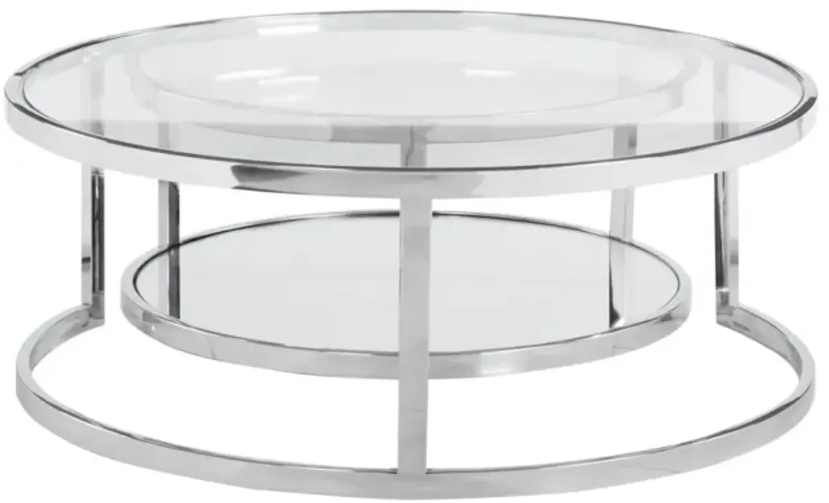 Chintaly Contemporary 2-In-1 Nesting Cocktail Table Set