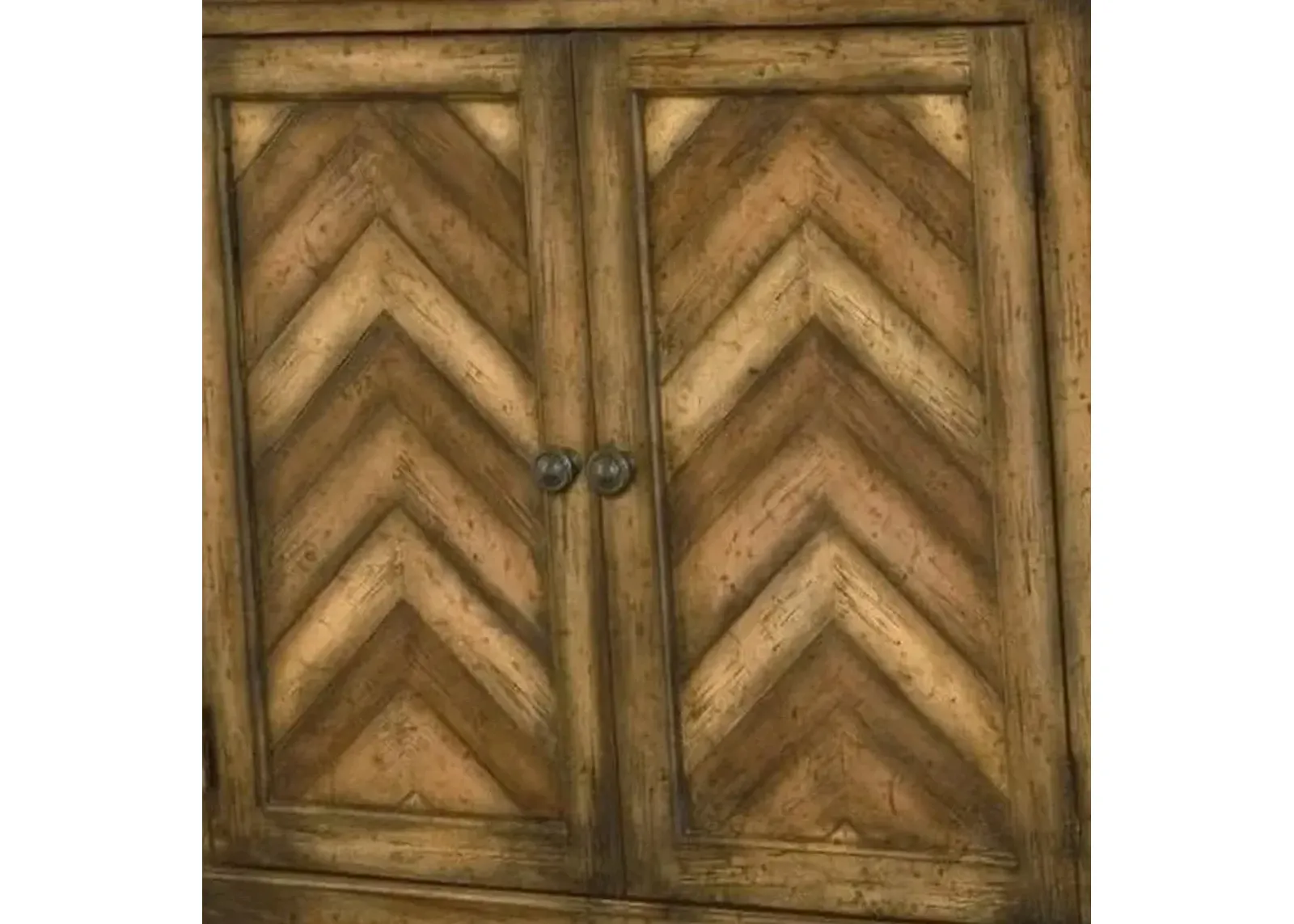 Hammary Hidden Treasures Chevron Cabinet