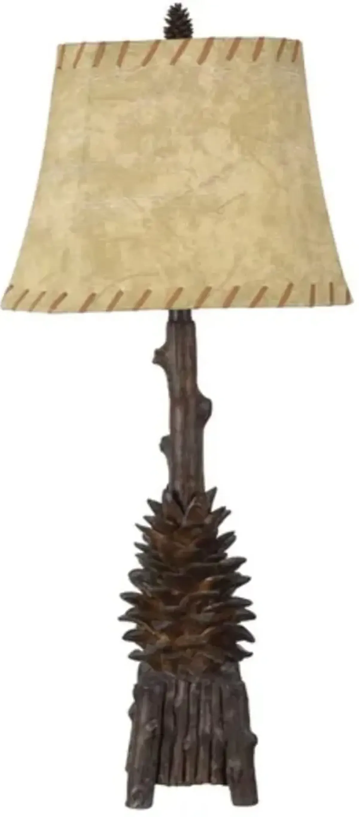 Crestview The Standing Pinecone Beige/Dark Brown Table Lamp