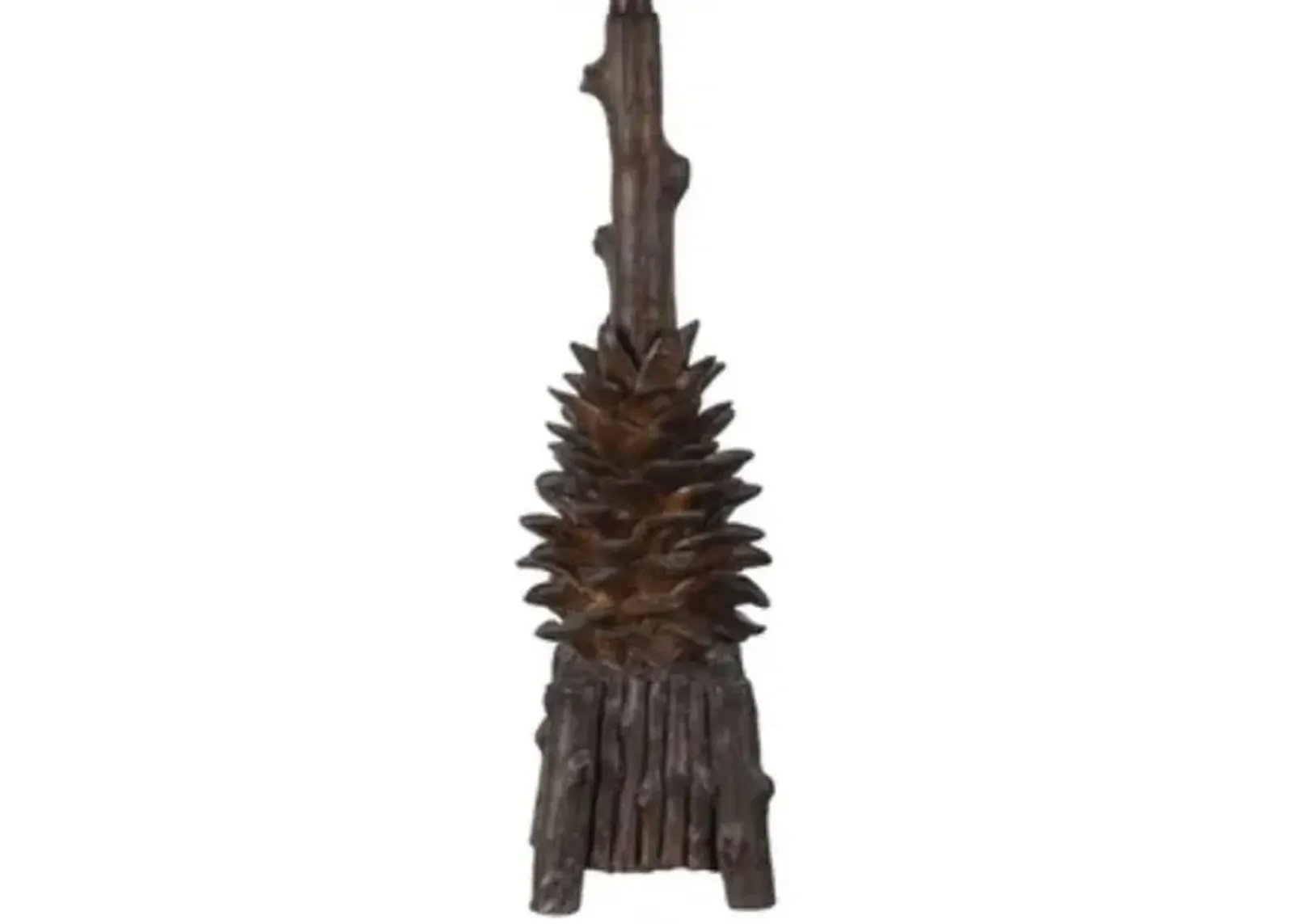 Crestview The Standing Pinecone Beige/Dark Brown Table Lamp