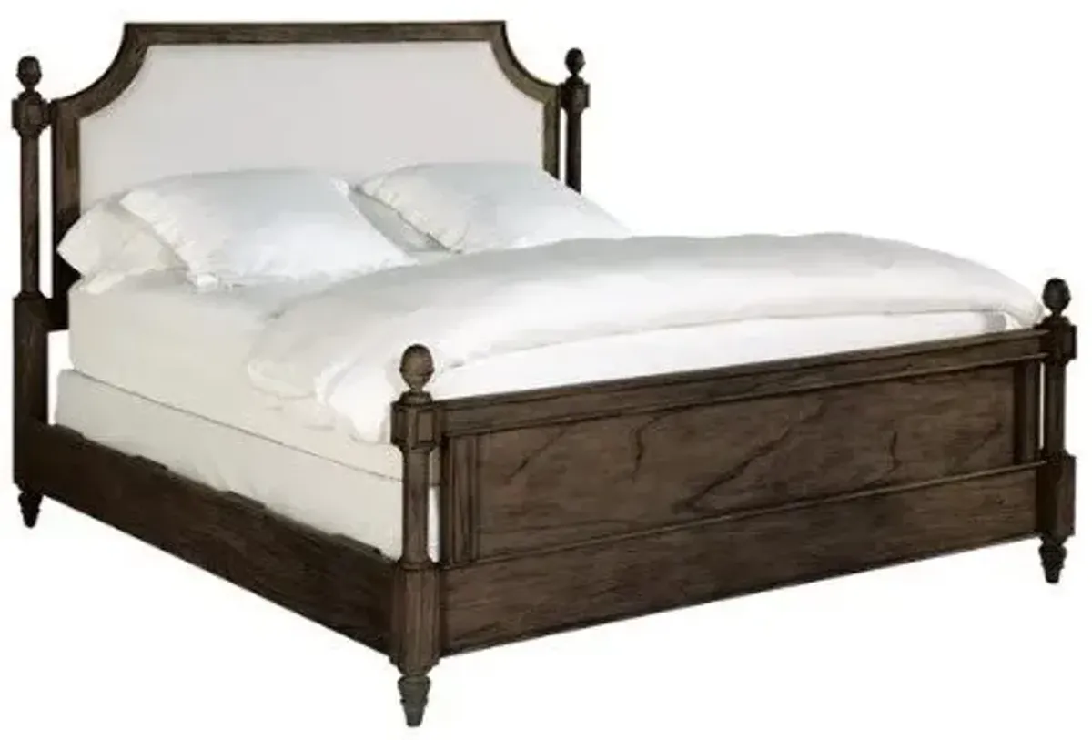 Hekman Wellington Java Queen Upholstered Panel Bed