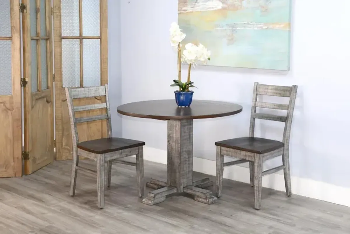 Sunny Designs Homestead Hills Tobacco Leaf & Alpine Grey Drop Leaf Dining Table