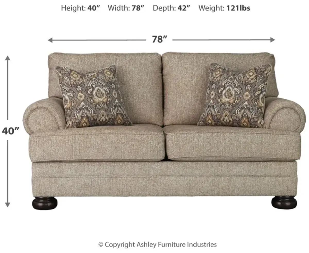 Ashley Kananwood Oatmeal Loveseat