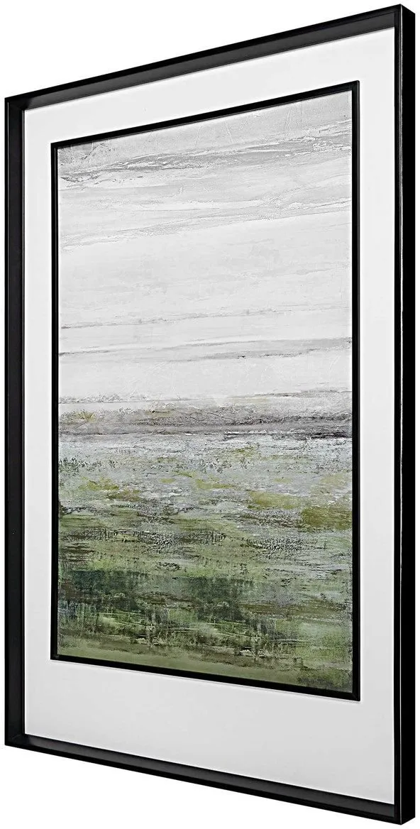 OCALA BLACK/SILVER LANDSCAPE FRAMED PRINT