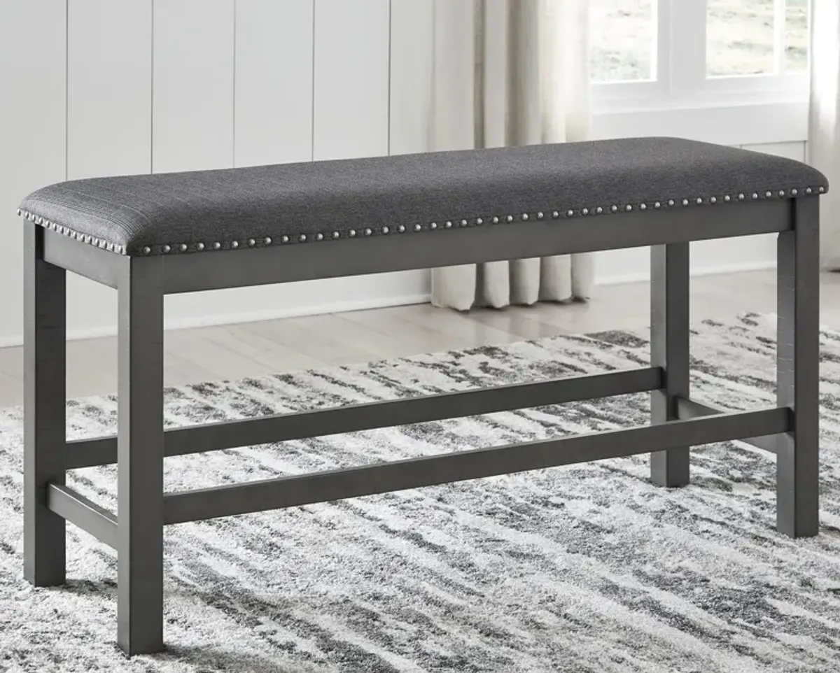 Ashley Myshanna Antiqued Gray Dining Room Bench