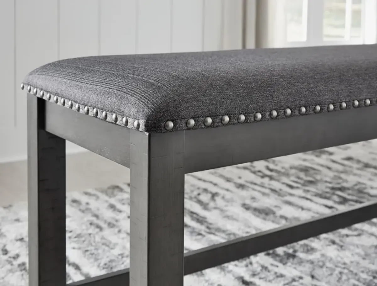 Ashley Myshanna Antiqued Gray Dining Room Bench