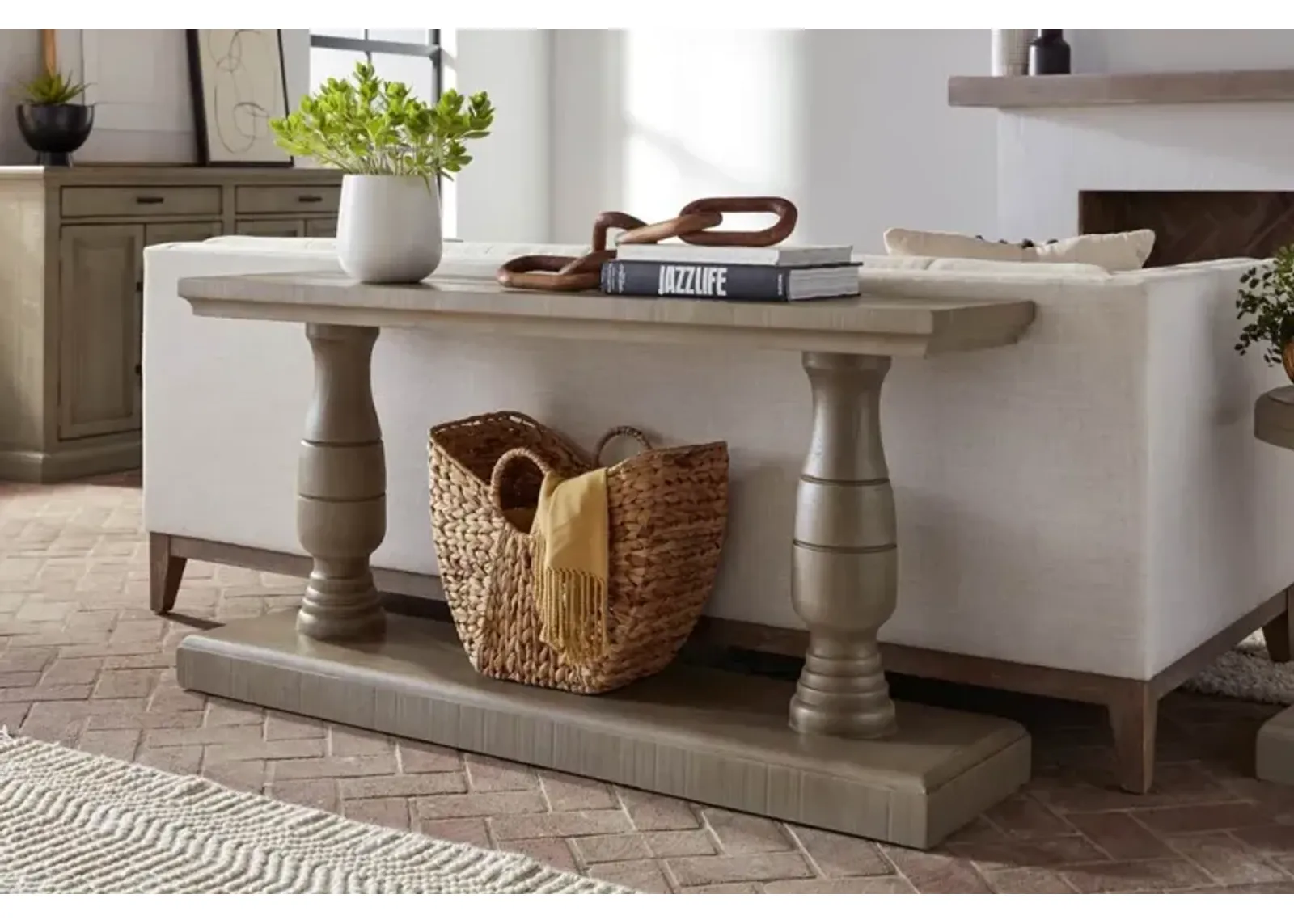 Aspenhome Hermosa Ancient Stone Sofa Table