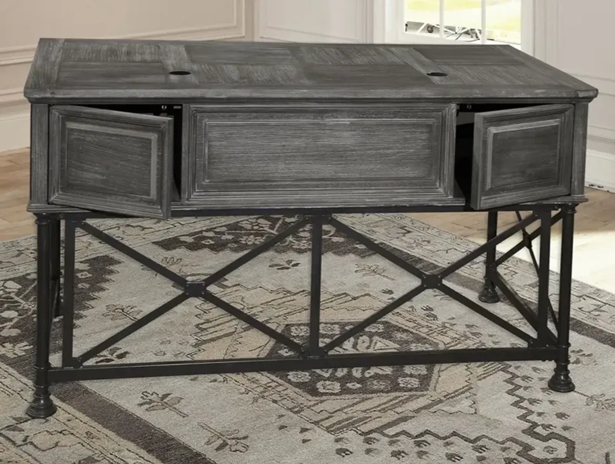 Gramercy Park Collection Writing Desk - Vintage Burnished Smoke