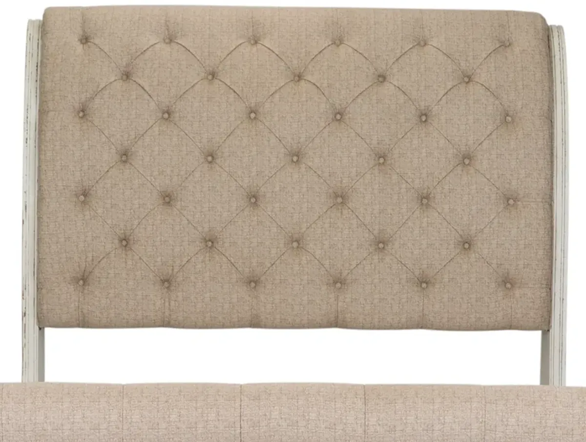 QUEEN UPHOLSTERED SLEIGH HEADBOARD - ABBEY PARK