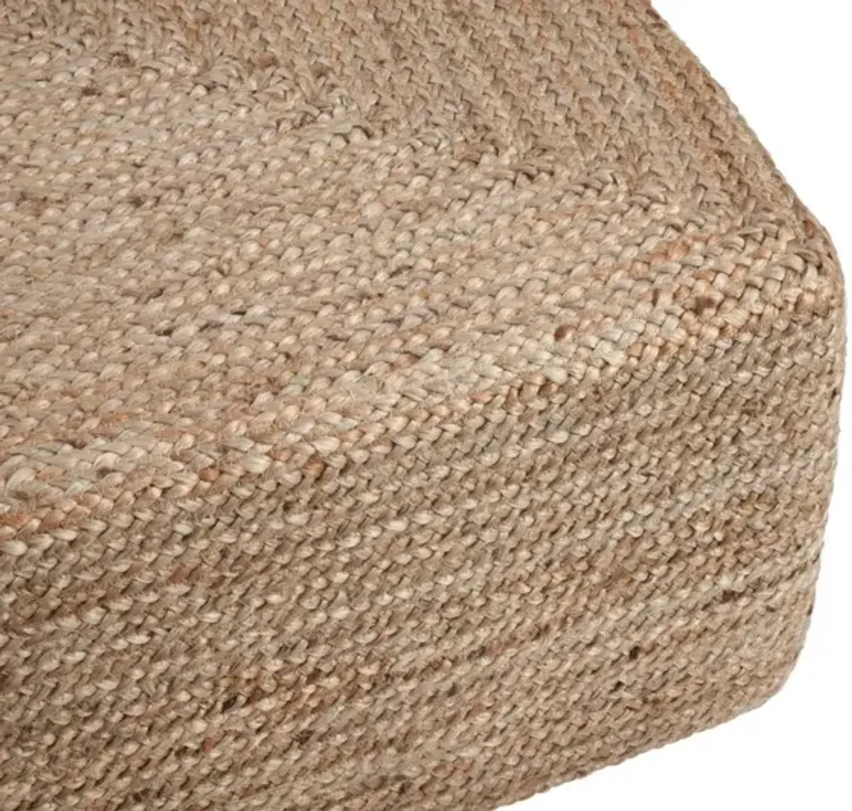 BISCAYNE WOVEN JUTE SQUARE COFFEE TABLE IN NATURAL