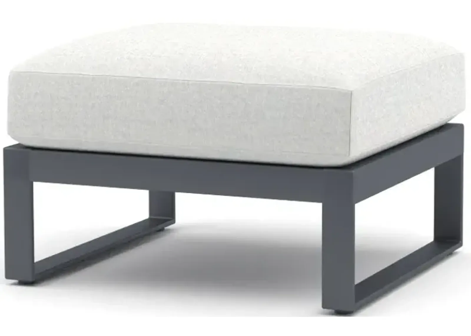 Prestige St.Croix Graphite Ottoman in Swimmer Oyster Fabric