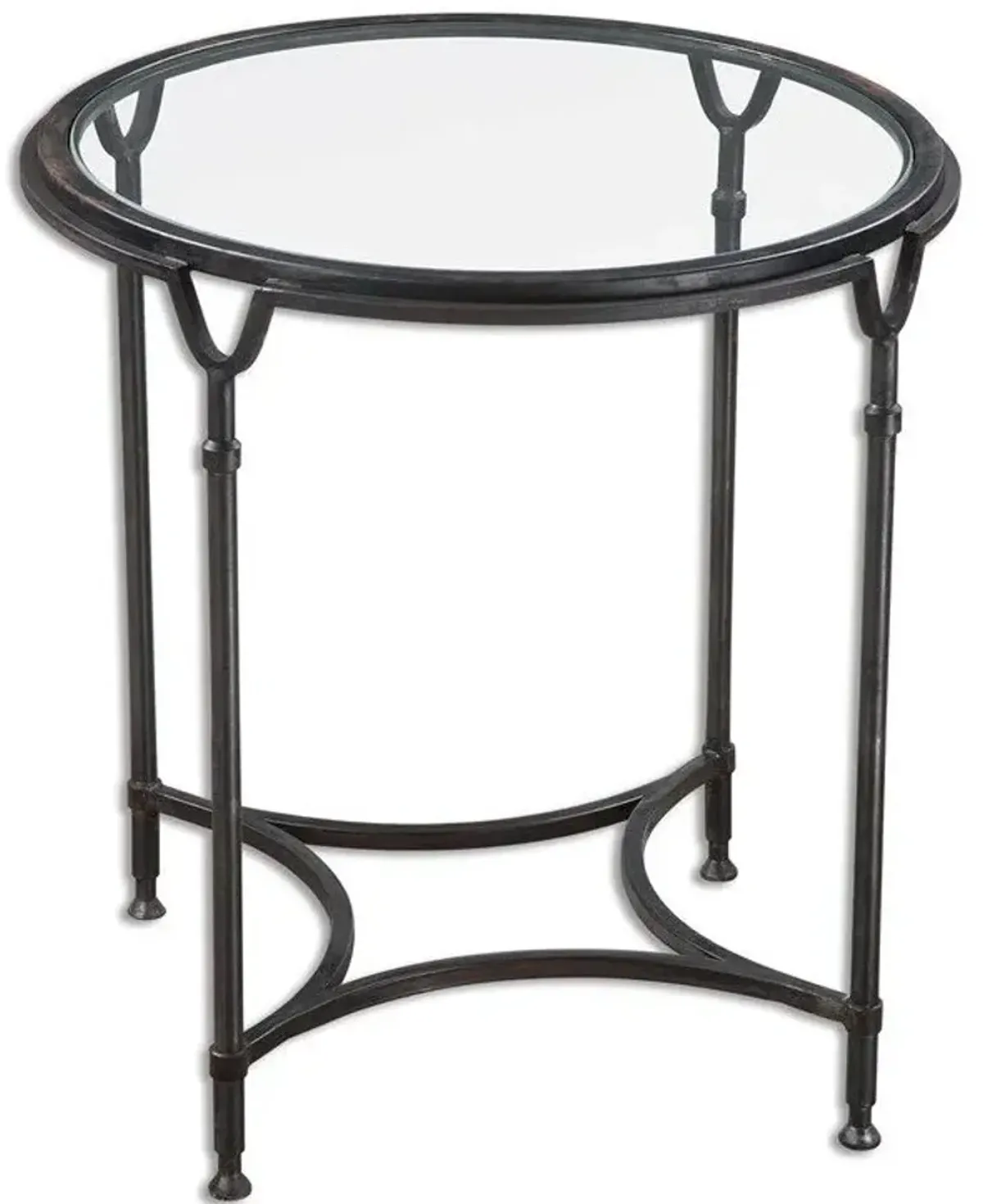 Uttermost Samson Aged Black Side Table