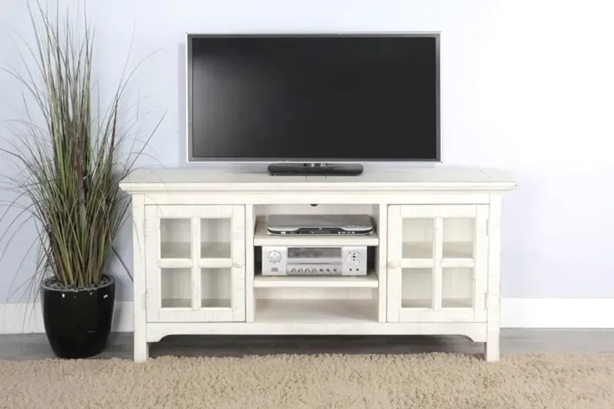Sunny Designs Marina White Sand TV Stand Console