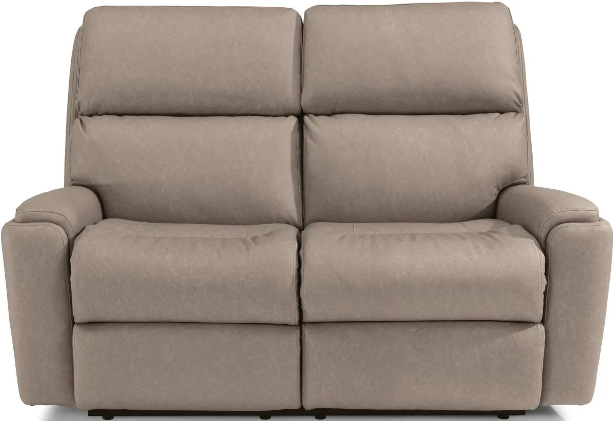 RIO GRAY FLINT POWER RECLINING LOVESEAT WITH POWER HEADRESTS