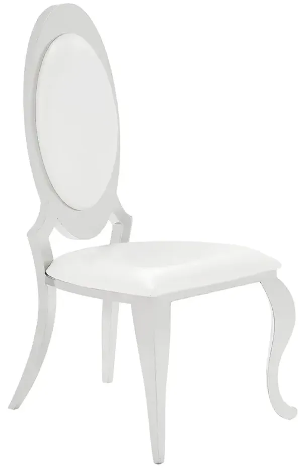 Coaster Anchorage Upholstered Dining Chair Cream White
