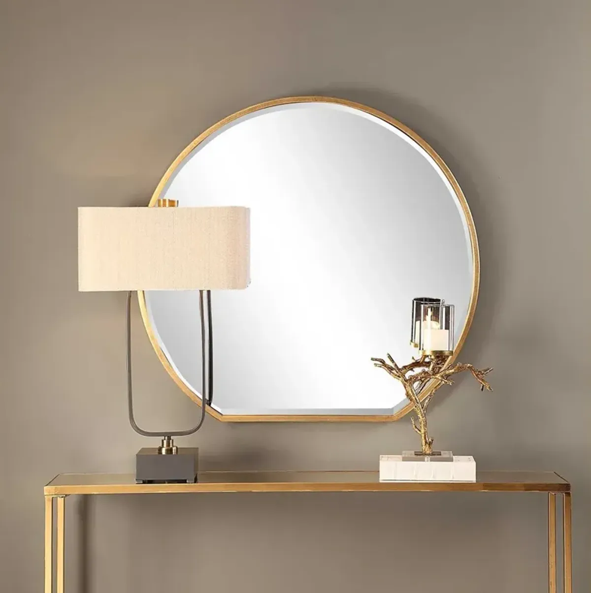 Uttermost Cabell Gold Mirror