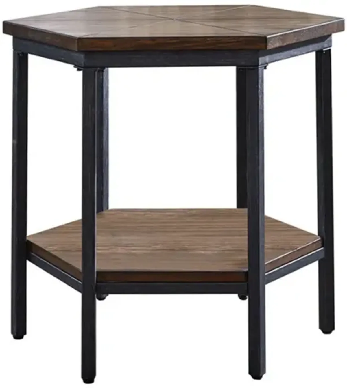 Steve Silver Ultimo Mocha Hexagon End Table