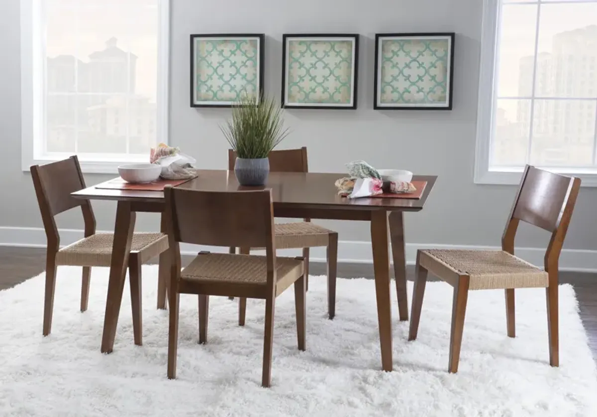 Powell Cadence 5-Piece Dining Set Brown