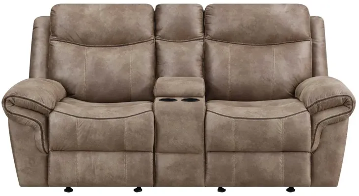 NASHVILLE MANUAL GLIDER RECLINER CONSOLE LOVESEAT