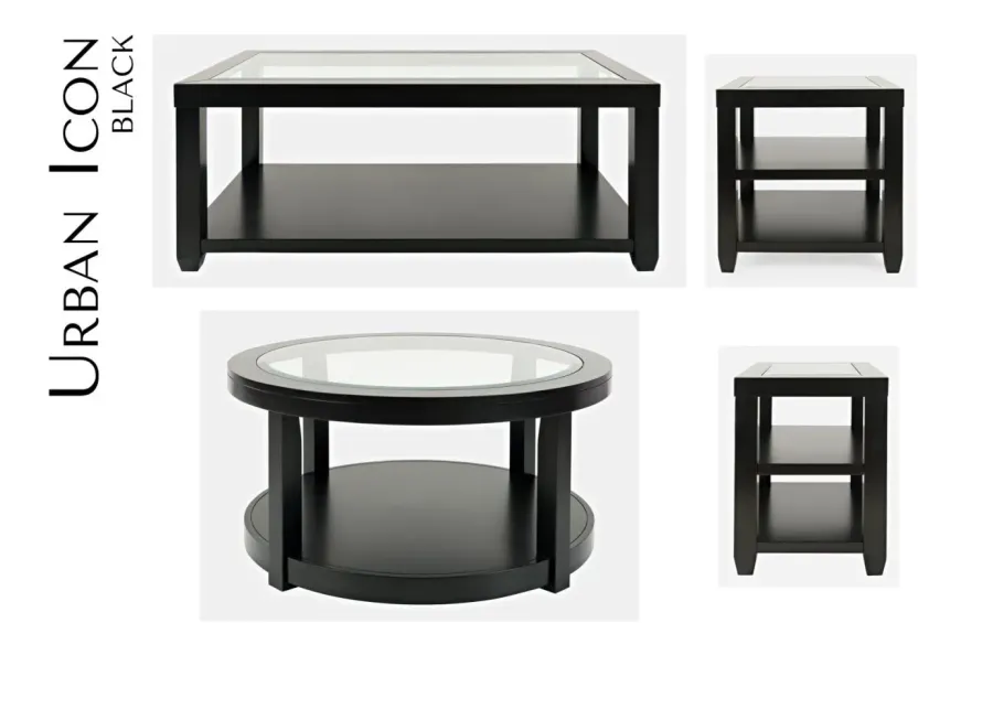 URBAN ICON END TABLE BLACK