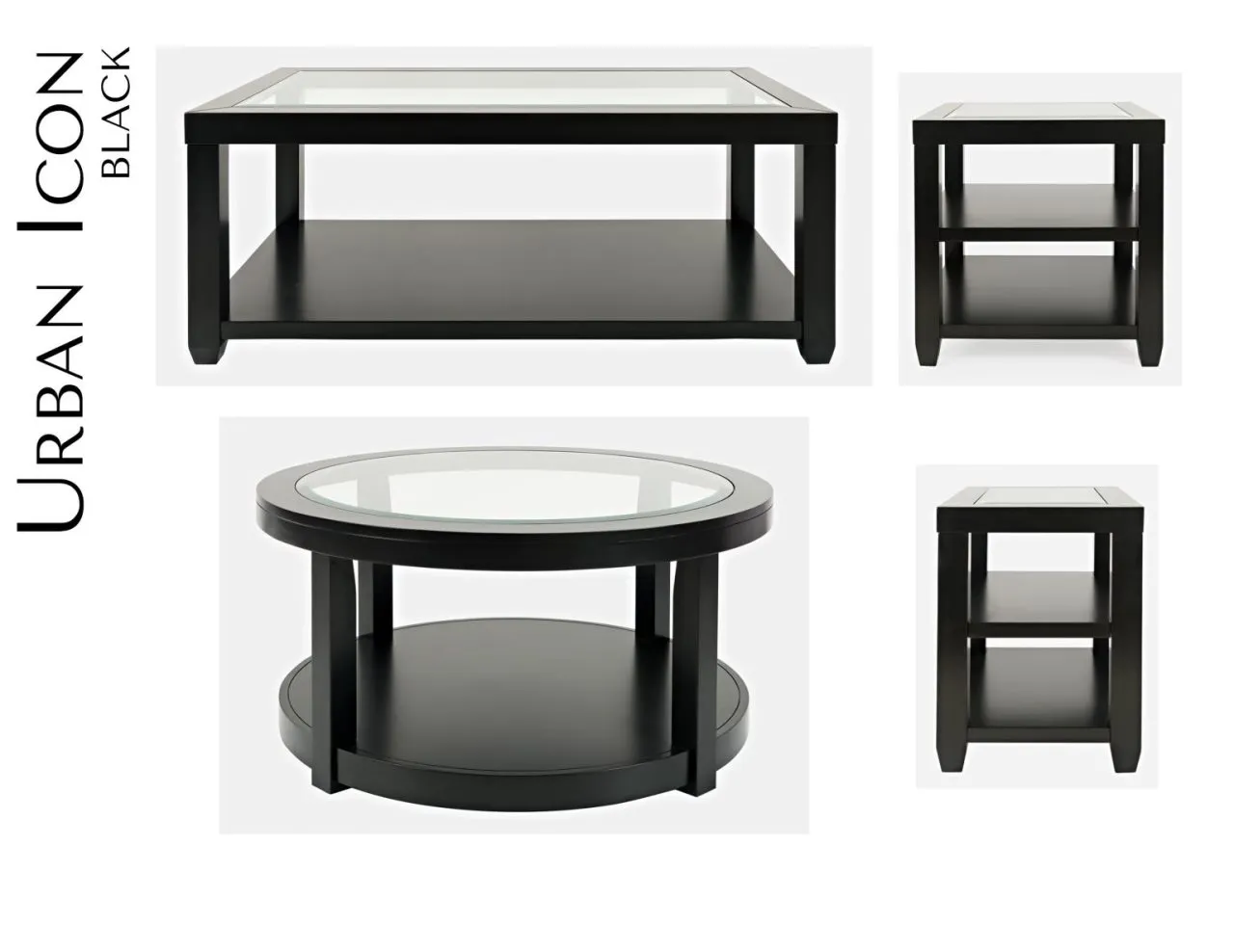 URBAN ICON END TABLE BLACK