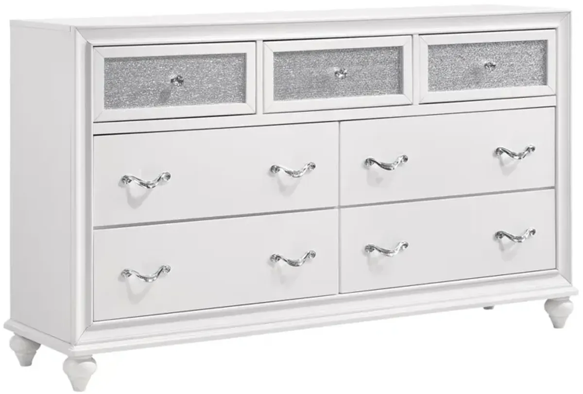 Coaster Barzini 7-Drawer Dresser White