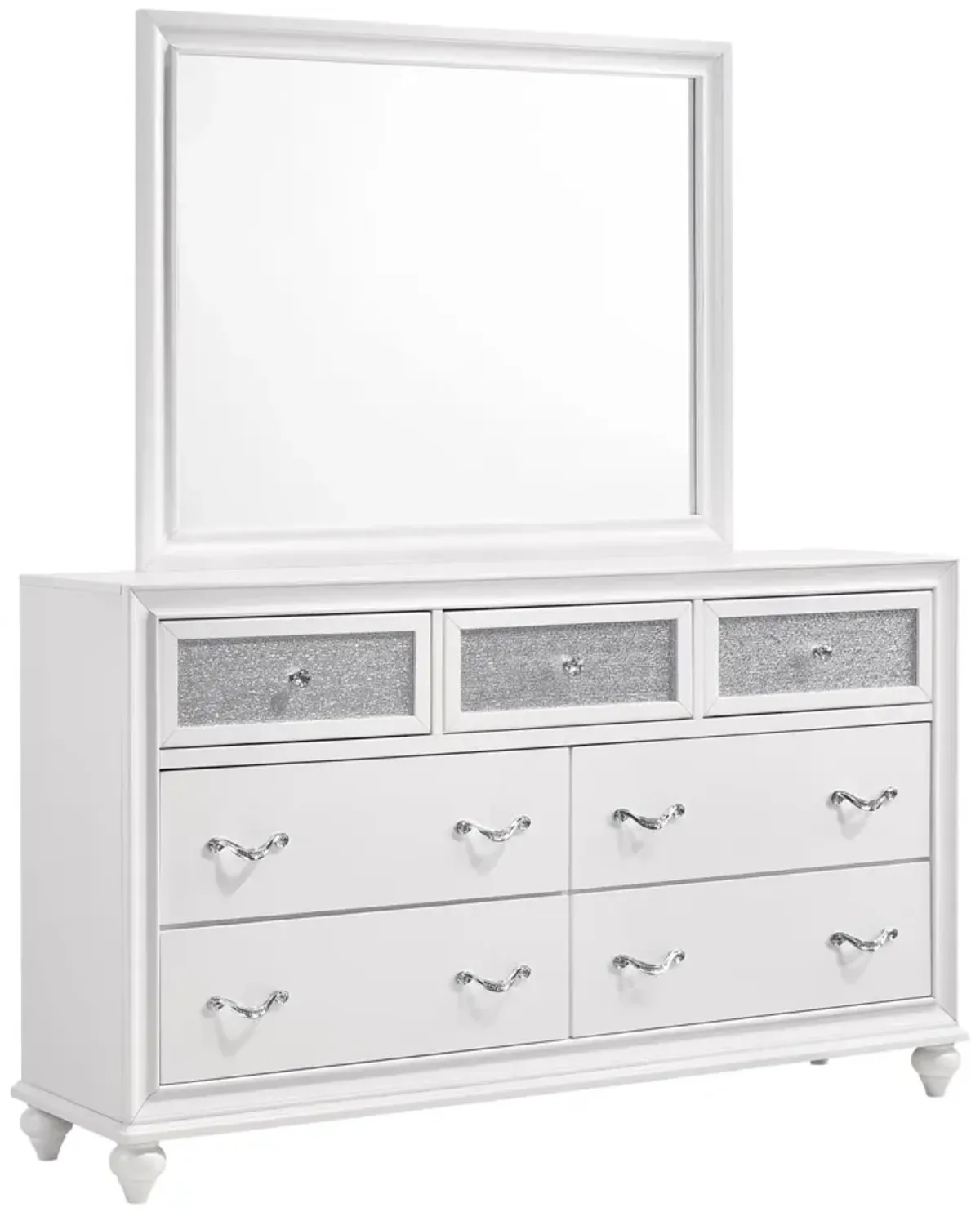 Coaster Barzini 7-Drawer Dresser White